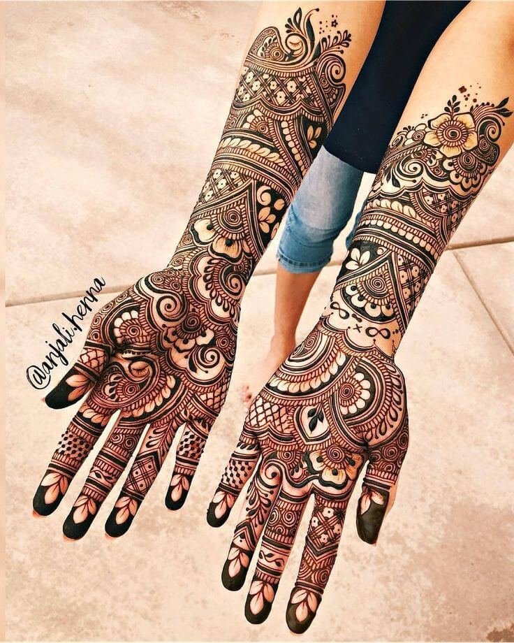 Instagram:qimuqi2zptw= Mehndi Design